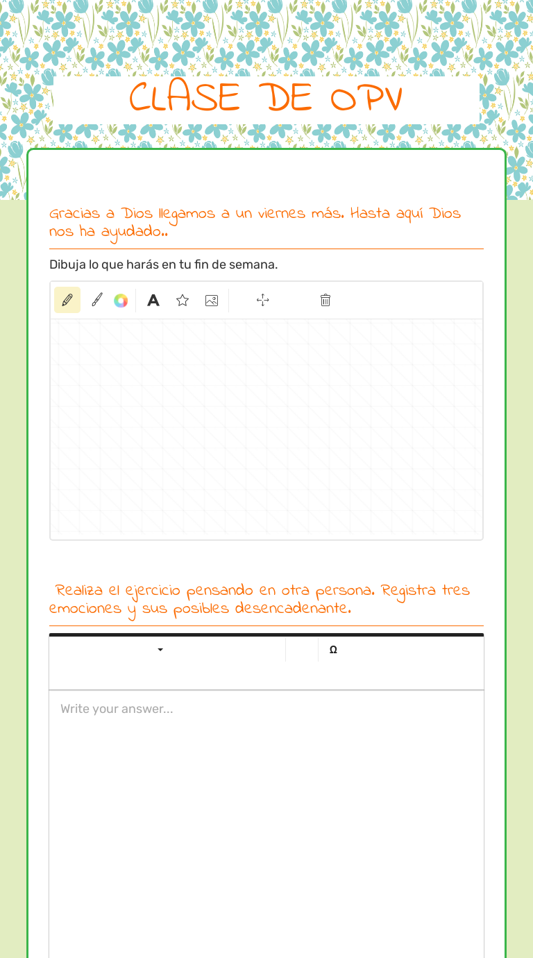 CLASE DE OPV worksheet preview image