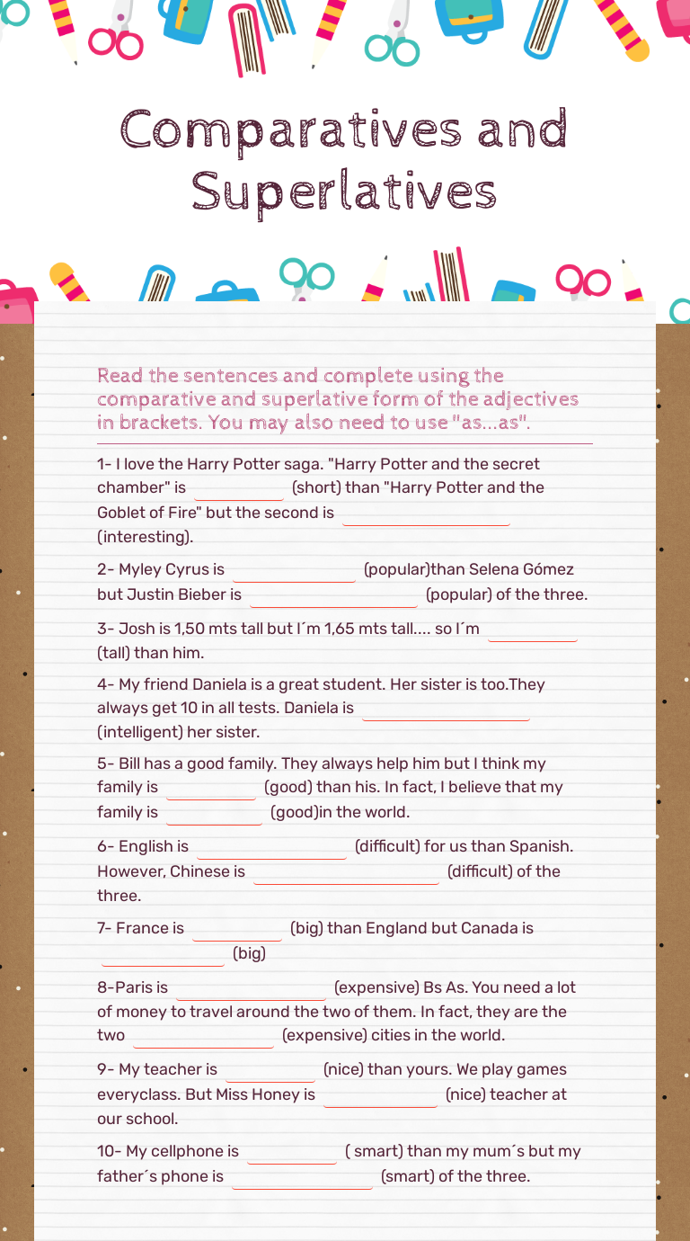 comparatives-and-superlatives-interactive-worksheet-by-martina