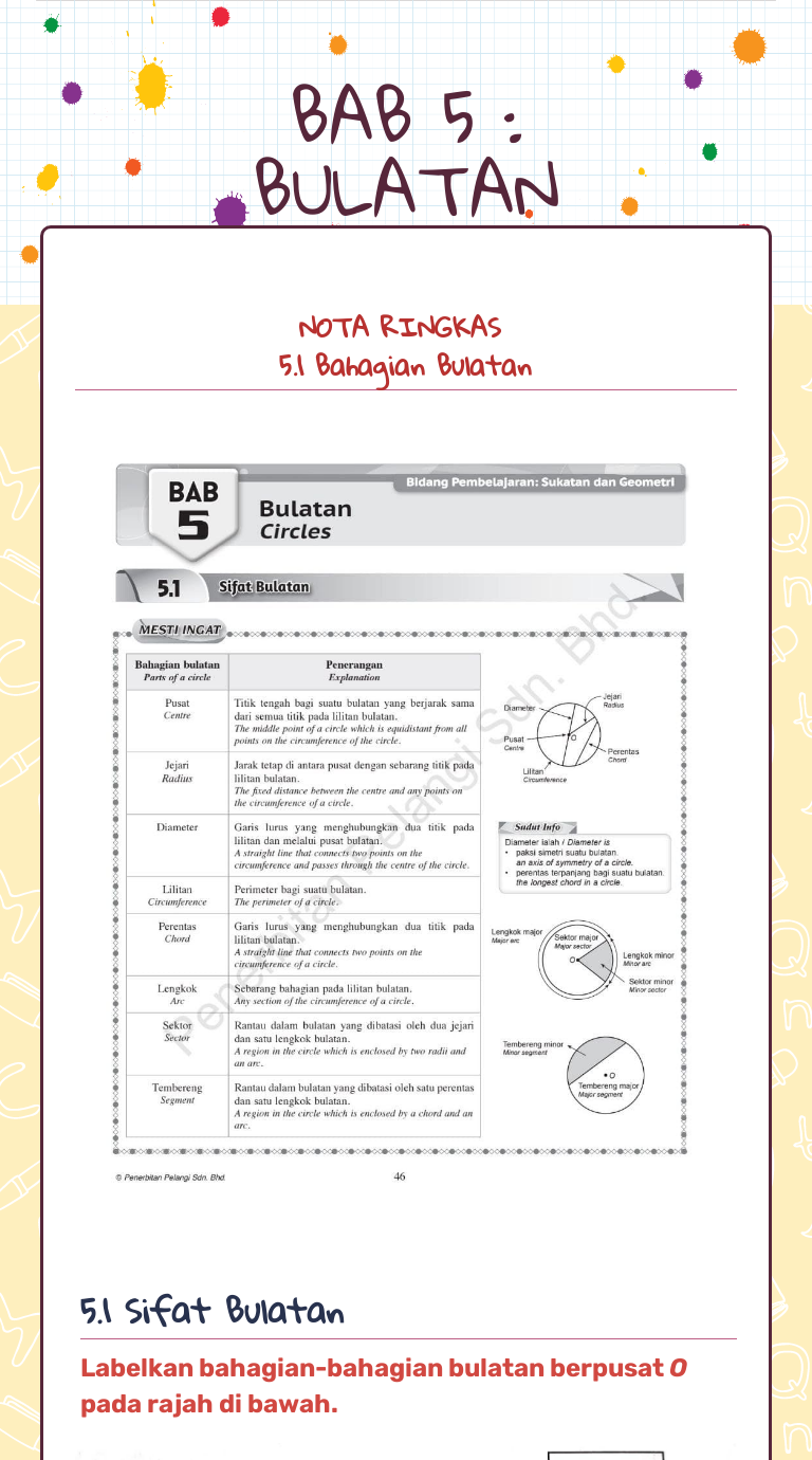 BAB 5 : BULATAN worksheet preview image