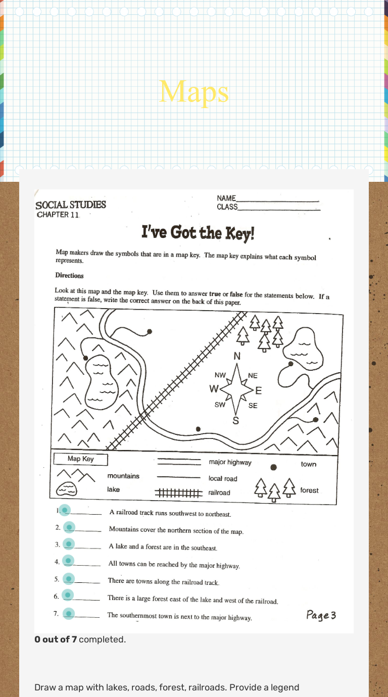 Maps | Interactive Worksheet by Chase London | Wizer.me