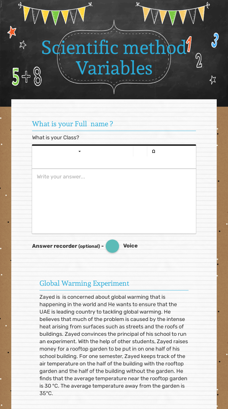 Scientific Method Variables Interactive Worksheet By Samer Dabous Wizerme 8378