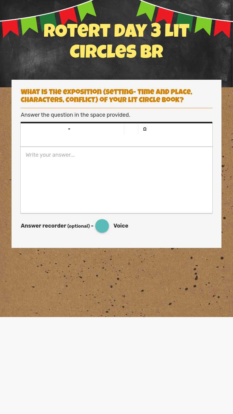ROtert Day 3 Lit Circles worksheet