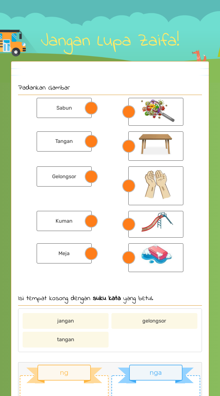 Jangan Lupa Zaifa! worksheet preview image