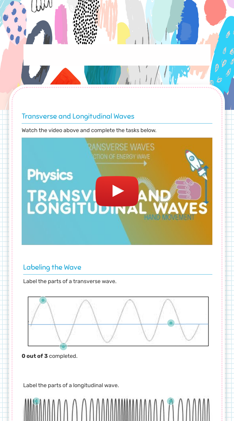 Waves worksheet preview