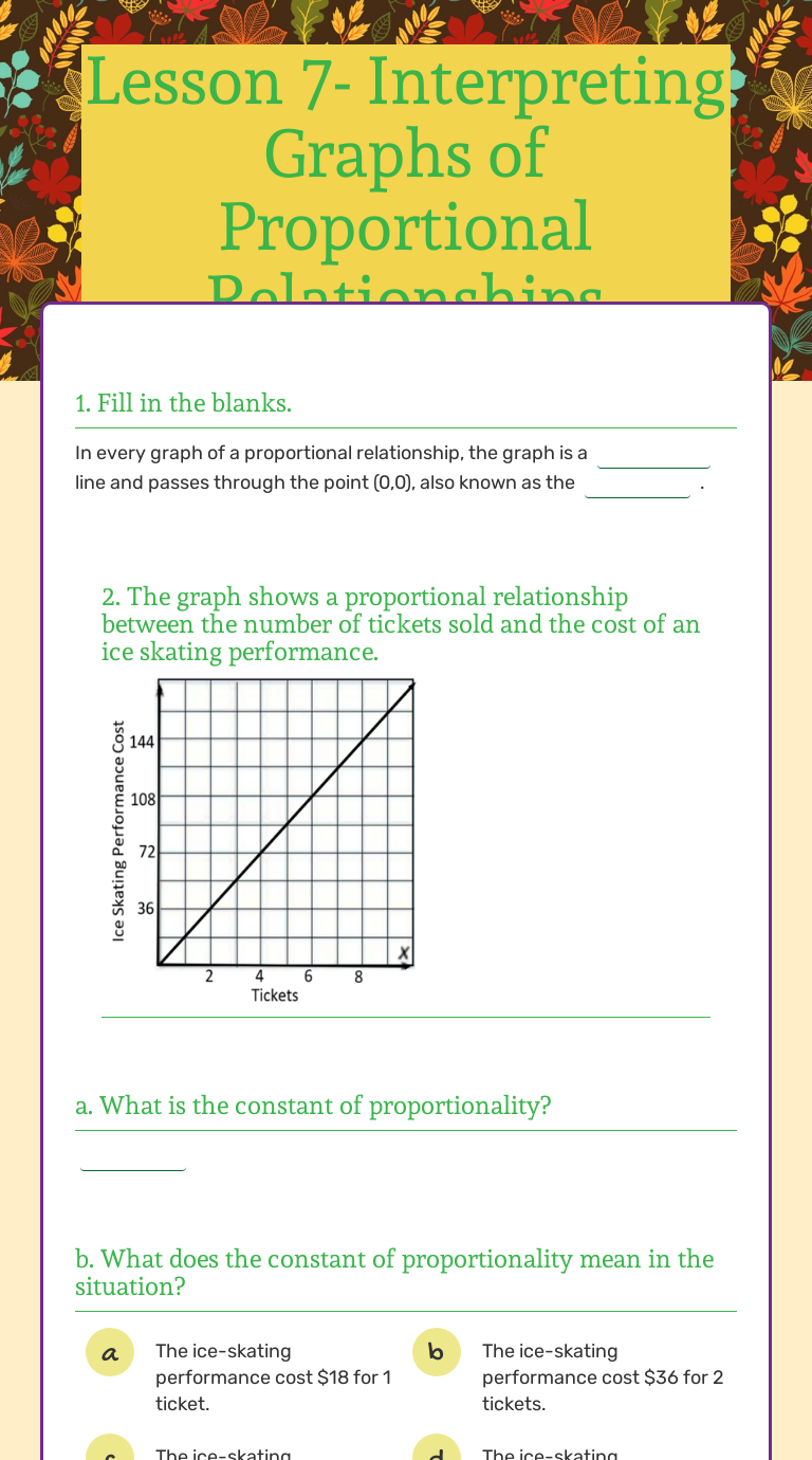 Lesson 7- Interpreting Graphs Of Proportional Relationships ...