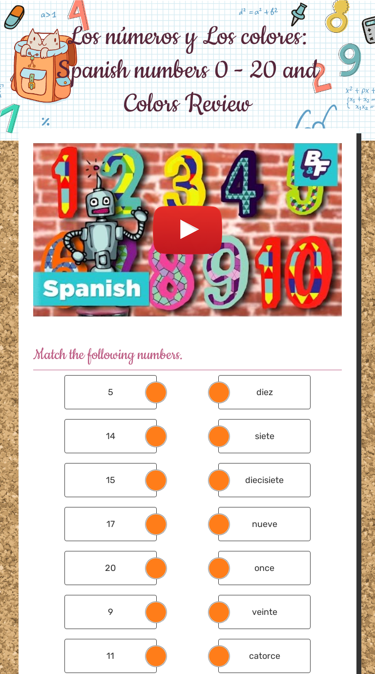 los-n-meros-y-los-colores-spanish-numbers-0-20-and-colors-review-interactive-worksheet-by