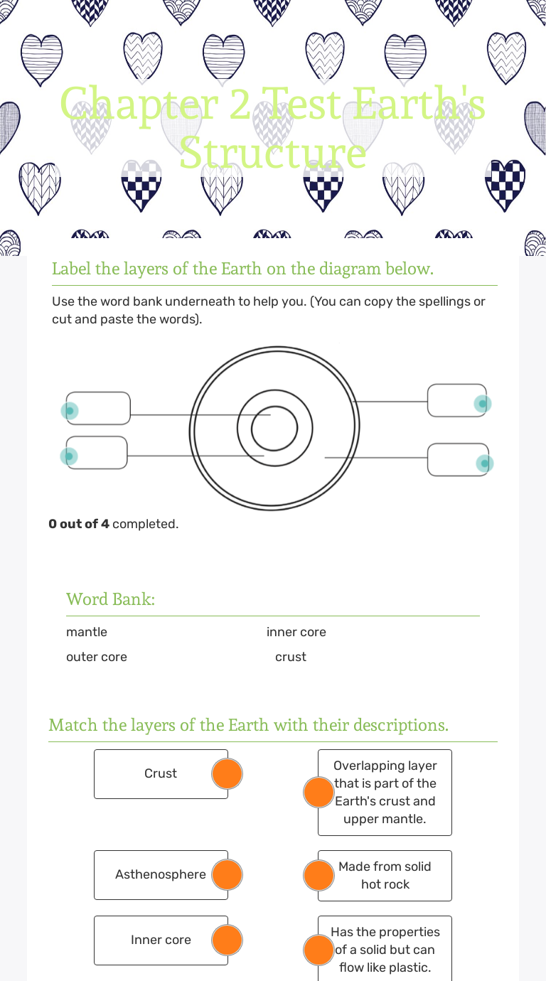 Earth S Structure Worksheet Pdf Answers Key