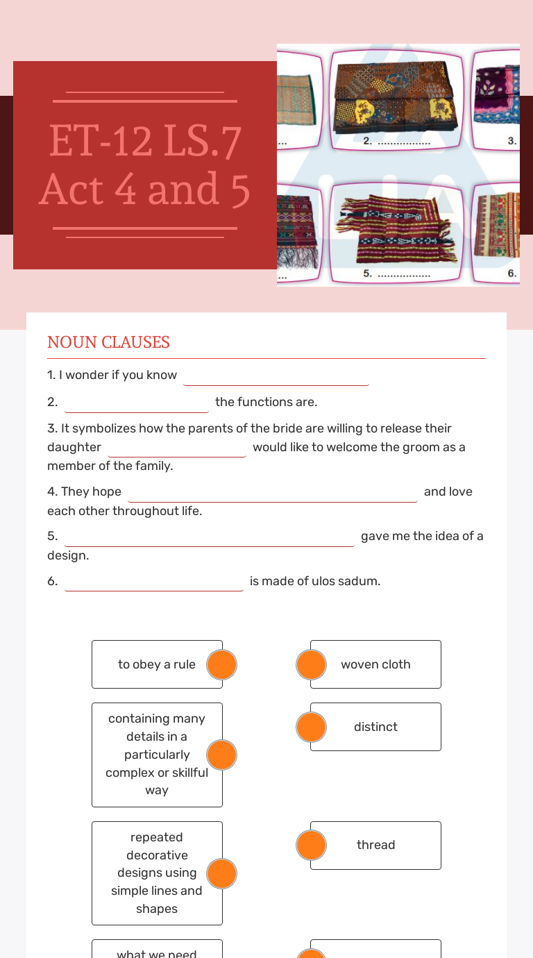 ET-12
LS.7
Act 4 and 5 Grade 9 worksheet preview