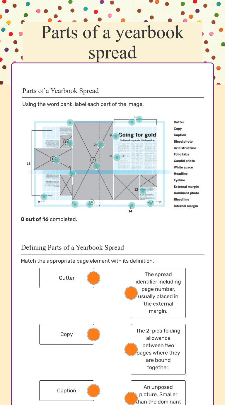 parts-of-a-yearbook-spread-interactive-worksheet-by-kayla-vera-wizer-me