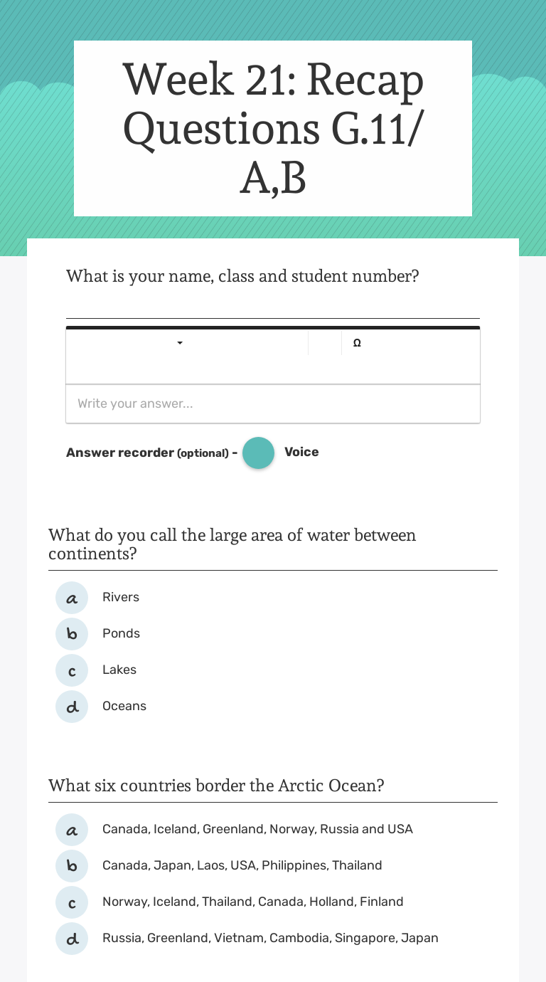 Week 21 Recap Questions G.11/ A,B Interactive Worksheet by Ginna