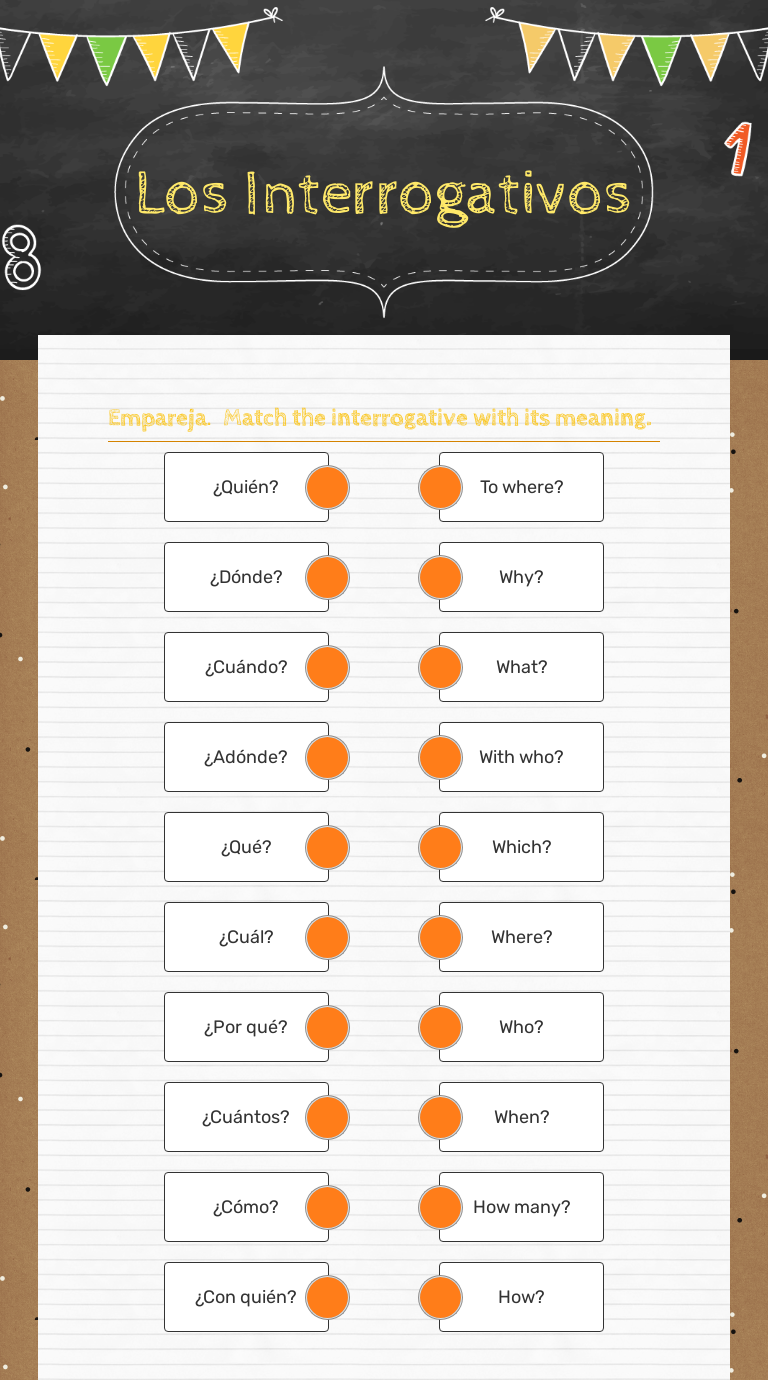 Los Interrogativos | Interactive Worksheet By Yovena Pierre-Louis ...