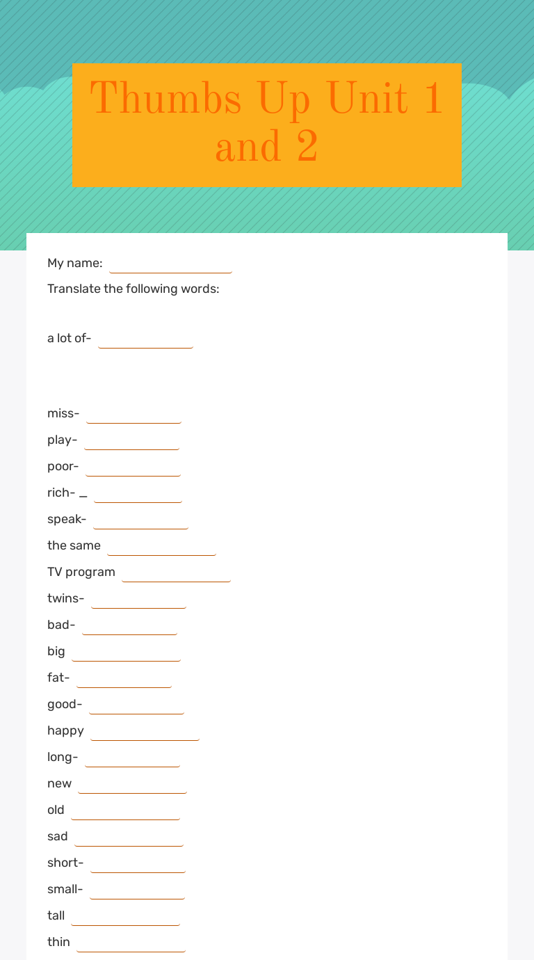 thumbs-up-unit-1-and-2-interactive-worksheet-by-wizer-me