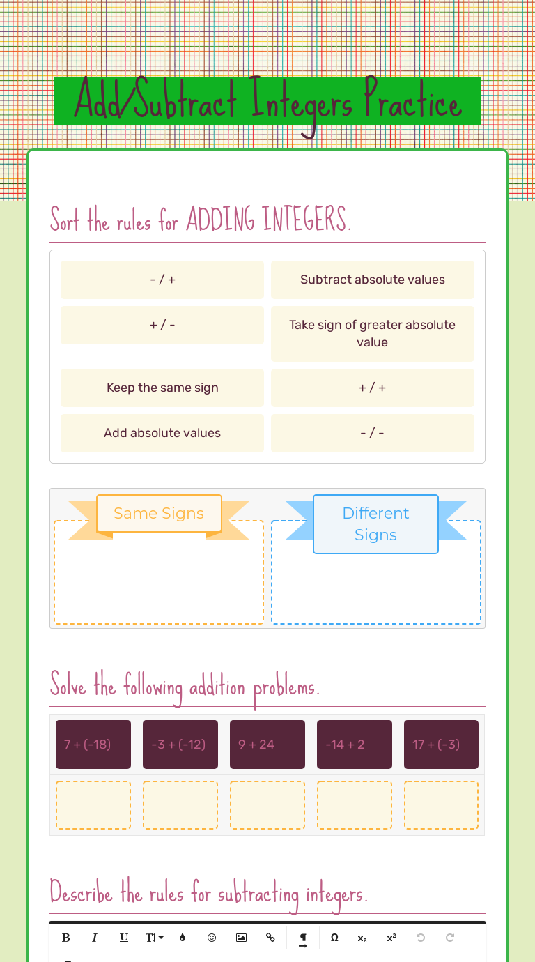 add-subtract-integers-practice-interactive-worksheet-by-james-neal