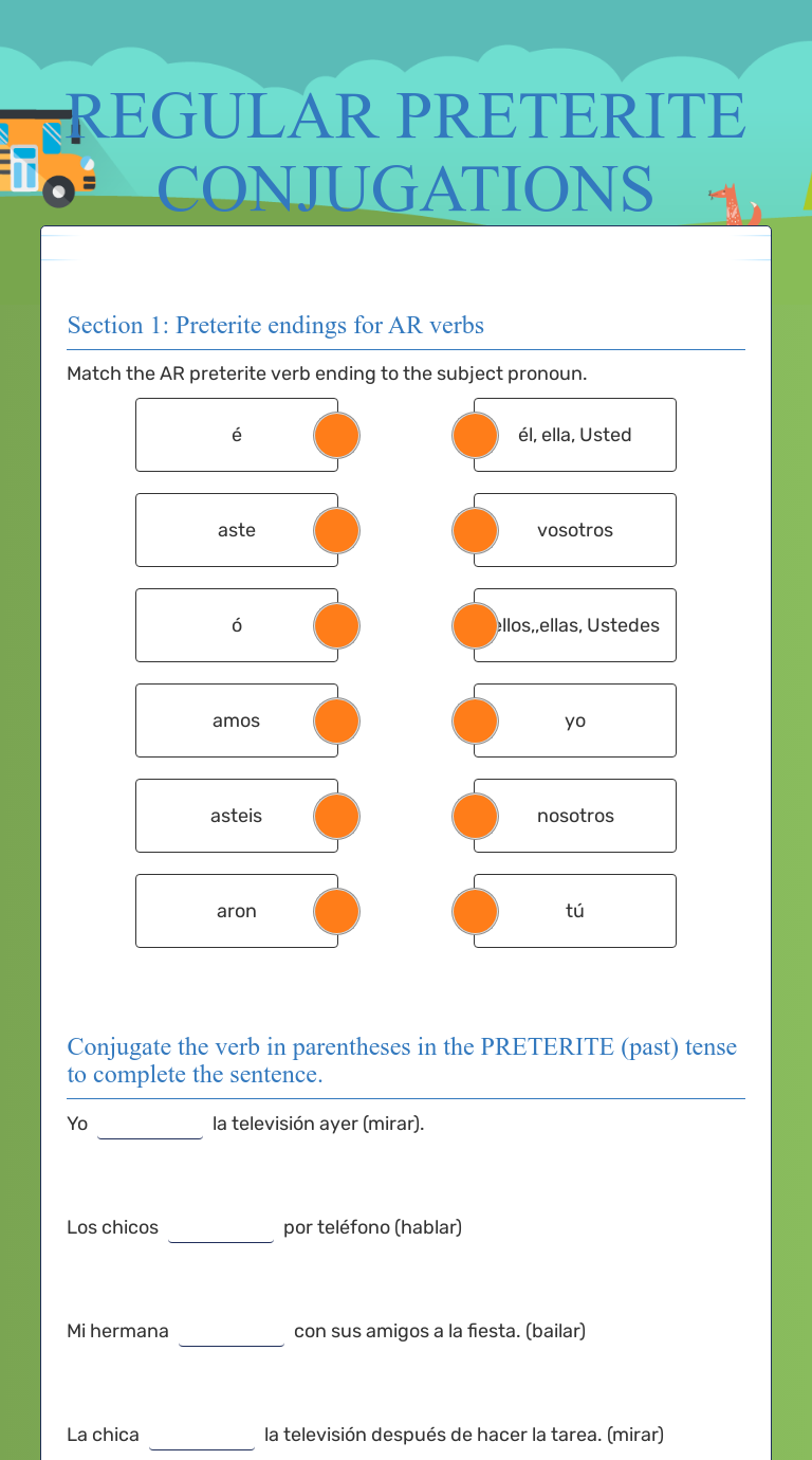 regular-preterite-conjugations-interactive-worksheet-by-debbie-eaton-wizer-me