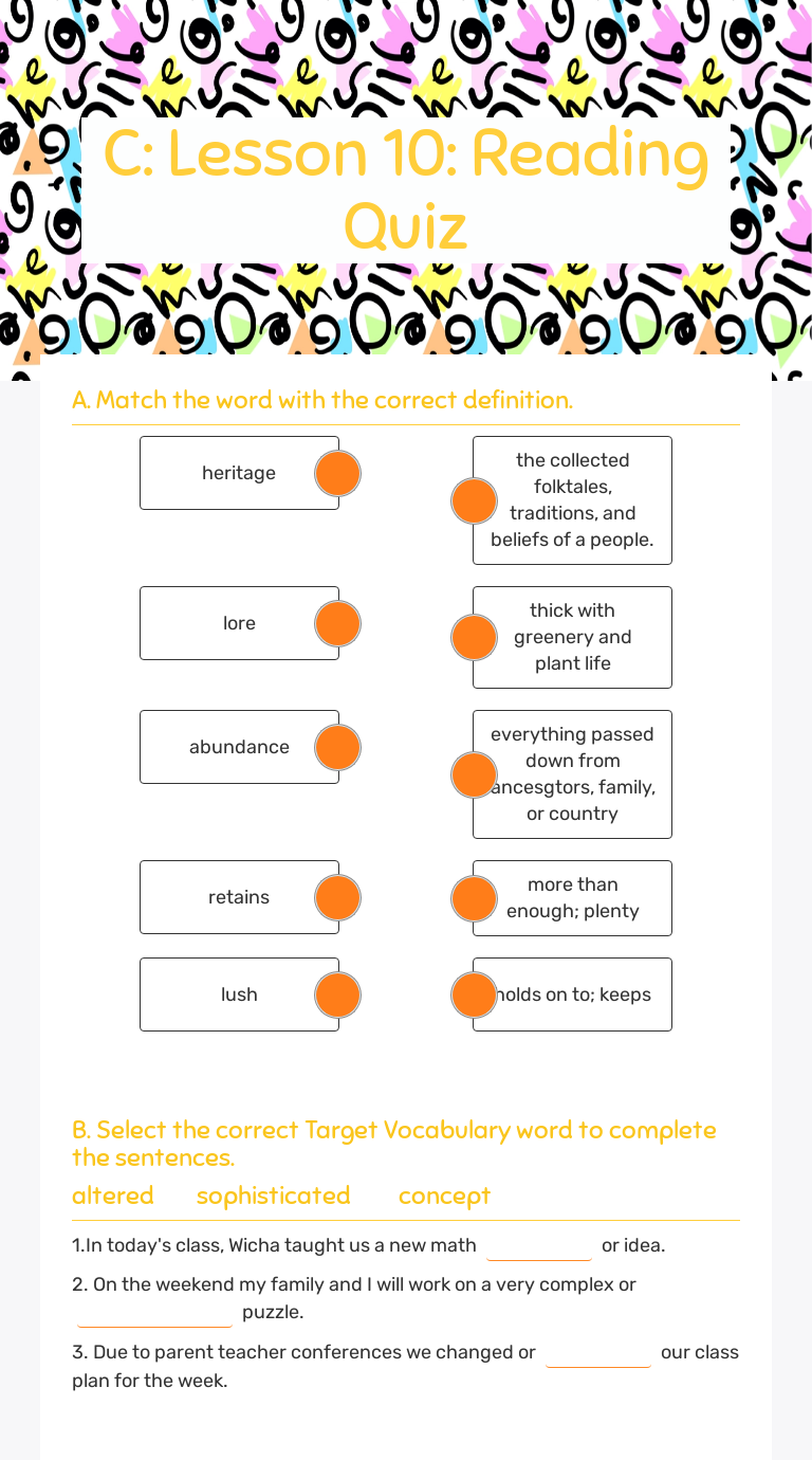 c-lesson-10-reading-quiz-interactive-worksheet-by-karina-saravia