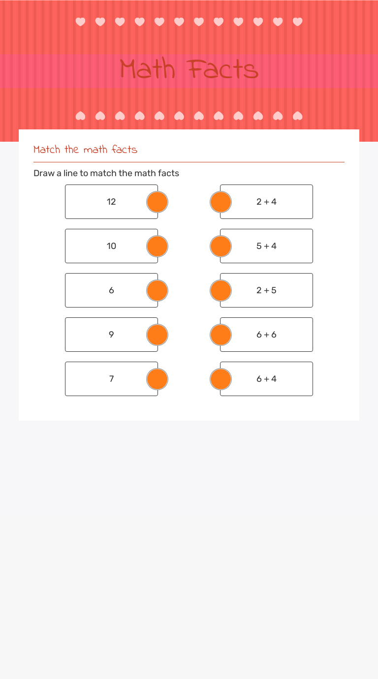 Math Facts | Interactive Worksheet by Chris Tredway | Wizer.me