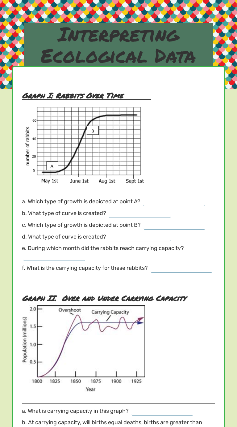 Interpreting Ecological Data Worksheet Answers - Escolagersonalvesgui