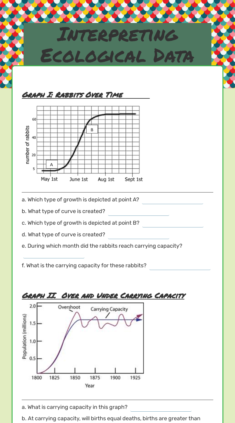 Population Ecology Graphs Worksheet Answers