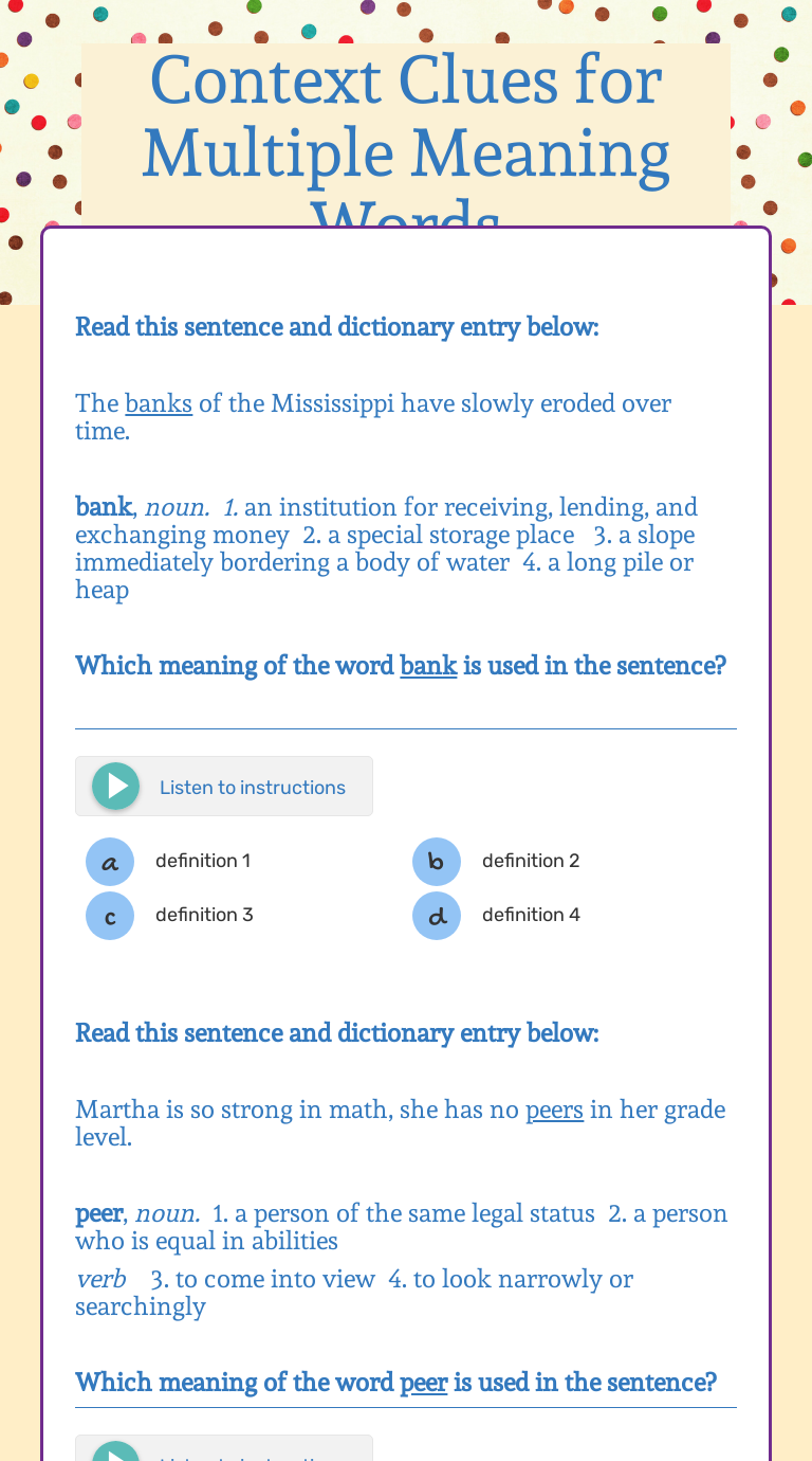 context-clues-for-multiple-meaning-words-interactive-worksheet-wizer-me