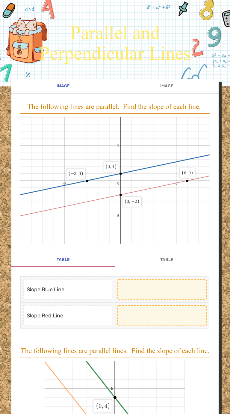 Perpendicular Parallel Lines Worksheet
