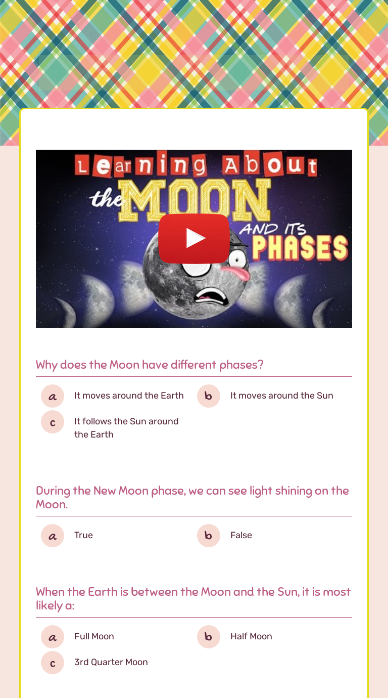 Moon phases interactive worksheet by dionne kaufhold wizer me