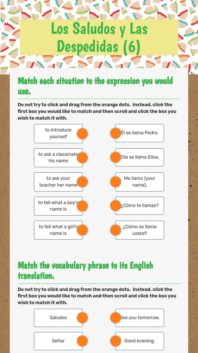 Los Saludos y Las Despedidas (6) Interactive Worksheet by Ammerman Los Saludos y Las Despedidas (6) Interactive Worksheet by Ammerman