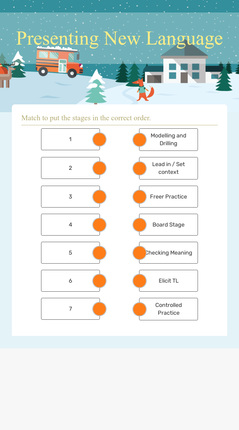 Presenting New Language worksheet preview image