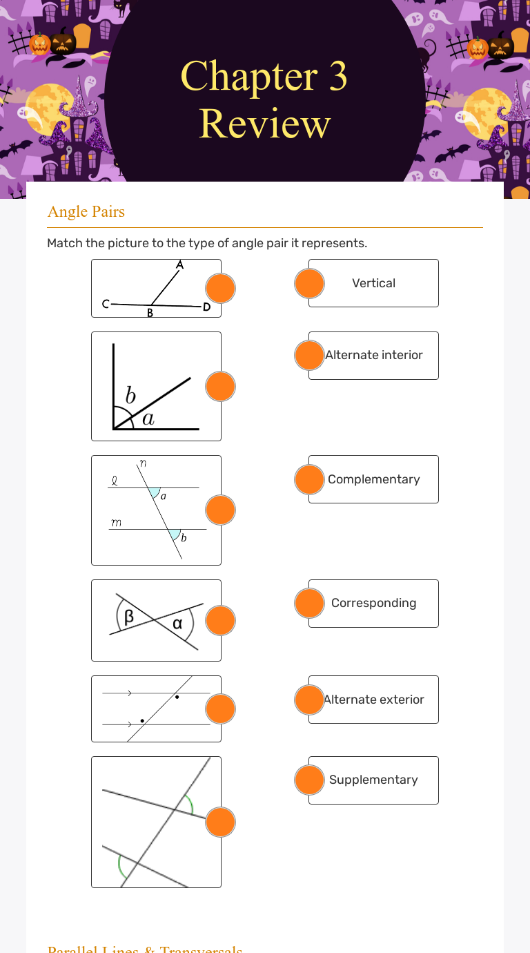 Chapter 3 Review Interactive Worksheet By Wiktoria Kozlowska Wizerme