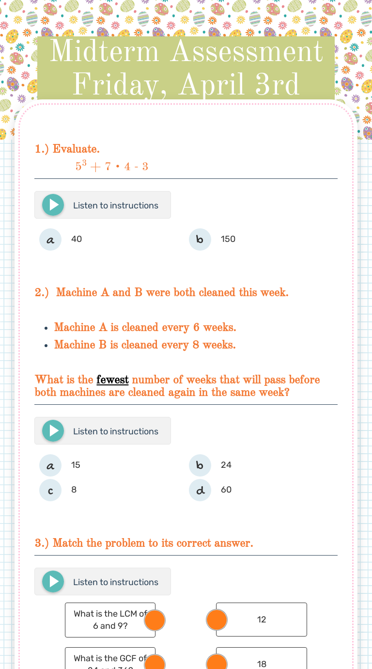 midterm-assessment-friday-april-3rd-interactive-worksheet-by-crystal