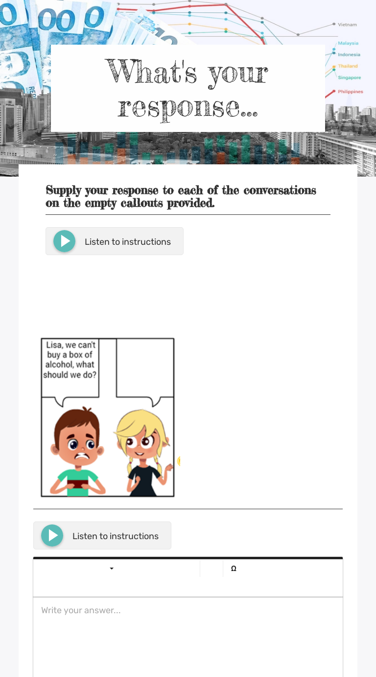 What's your response... worksheet preview image