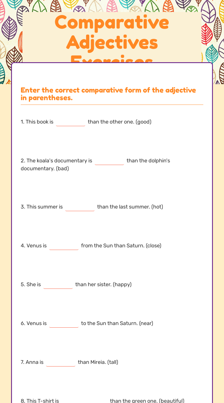 comparative-adjectives-exercises-interactive-worksheet-by-liza-fabiola-estrada-reynoso-wizer-me