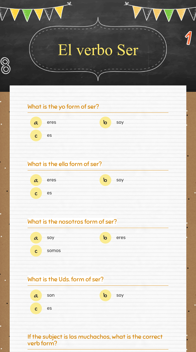 el-verbo-ser-worksheet-answers-db-excel