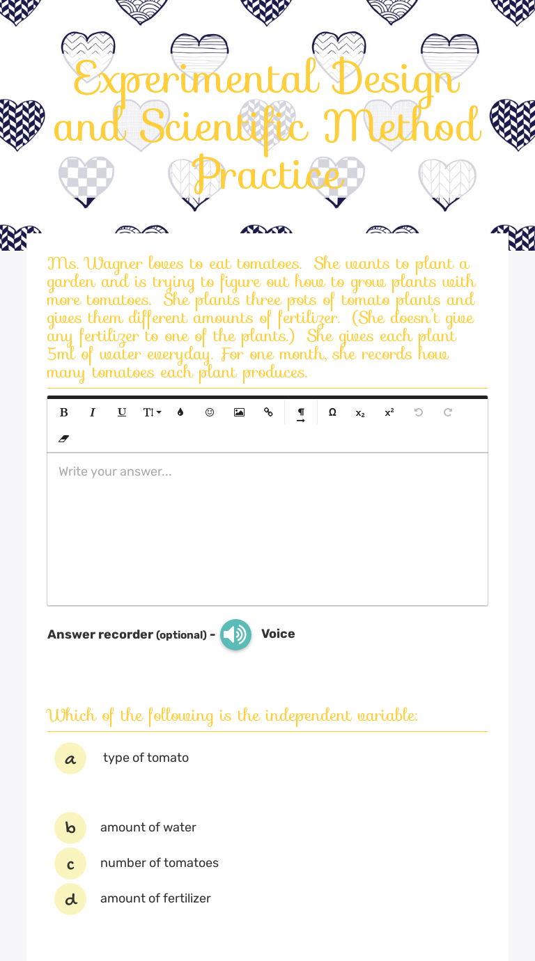 Experimental Design Worksheets Scientific Method Experimental Design Worksheets Scientific Method