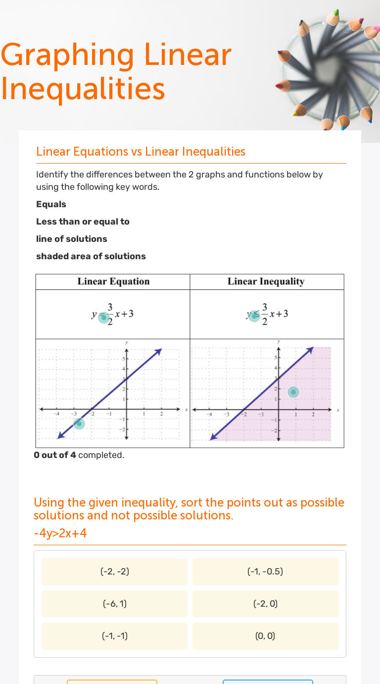 42 Graphing Linear Inequalities Worksheet Answers - Worksheet Works