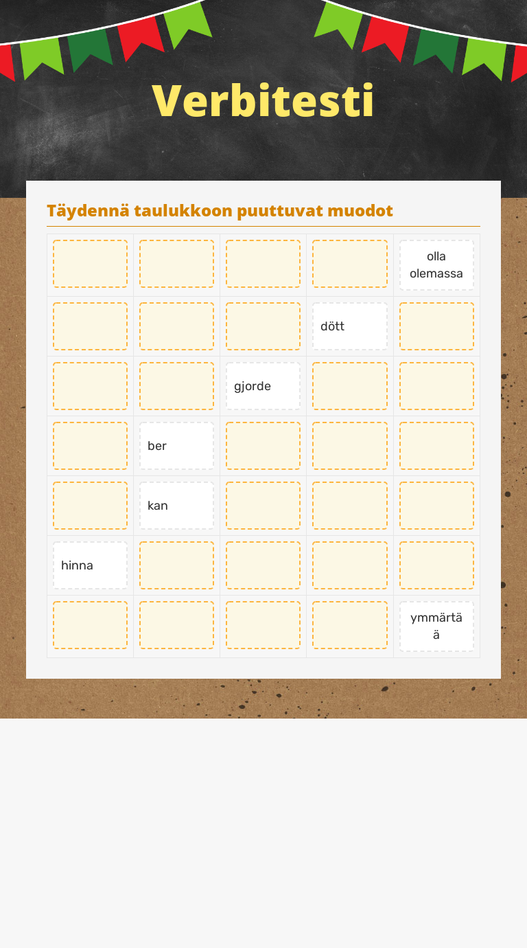 Verbitesti worksheet preview image