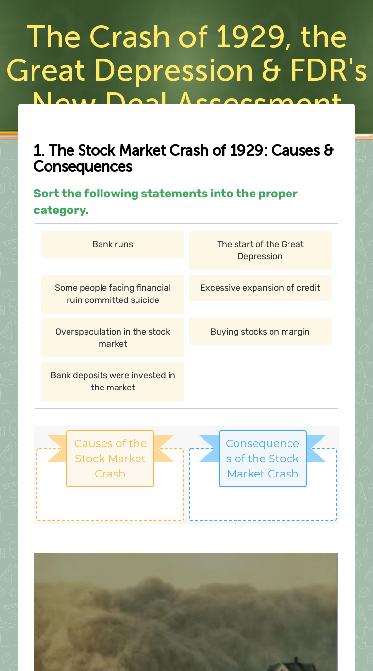 The Crash of 1929, the Great Depression & FDR's New Deal Assessment