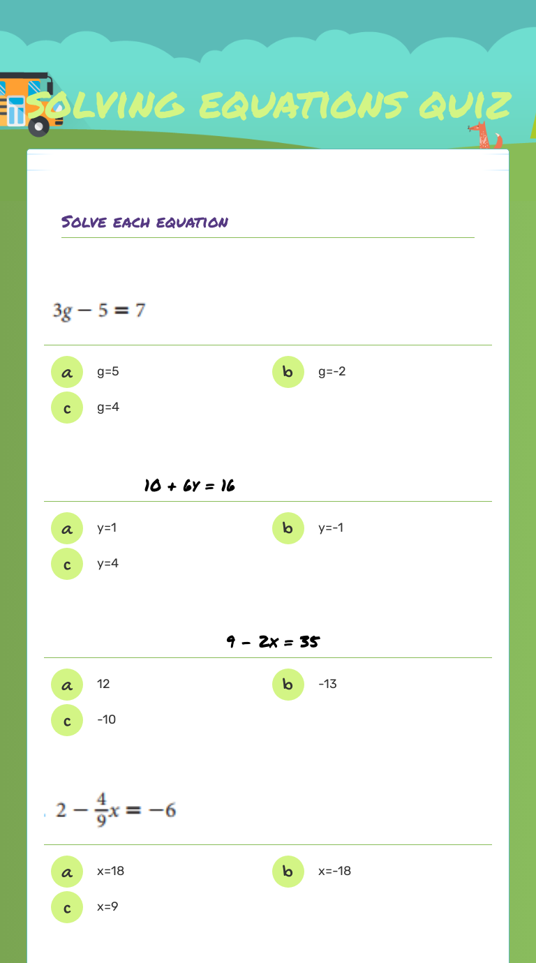 solving-equations-quiz-interactive-worksheet-by-hillary-griffin