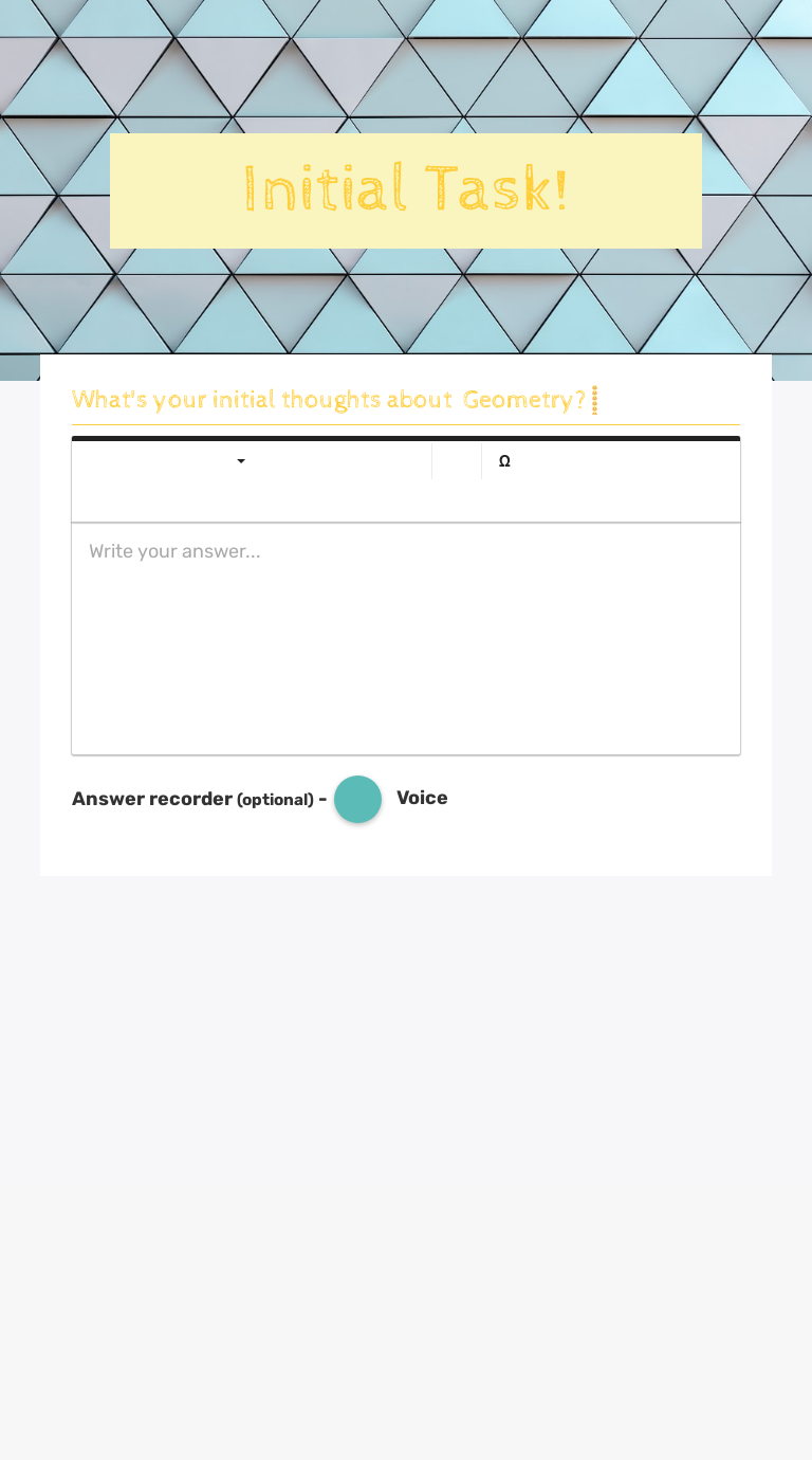 Initial Task! worksheet preview image