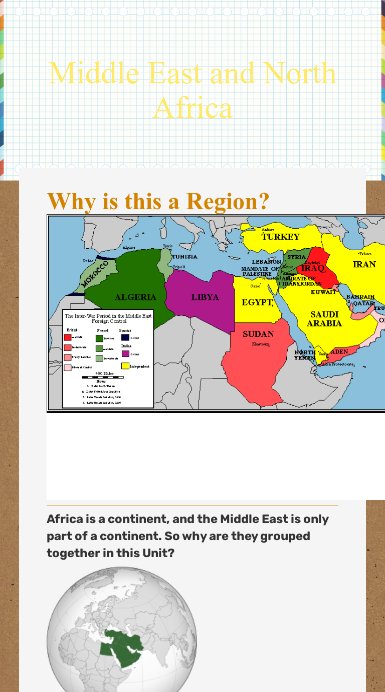 Middle East and North Africa | Interactive Worksheet by Robert Passer-Lemaster | Wizer.me