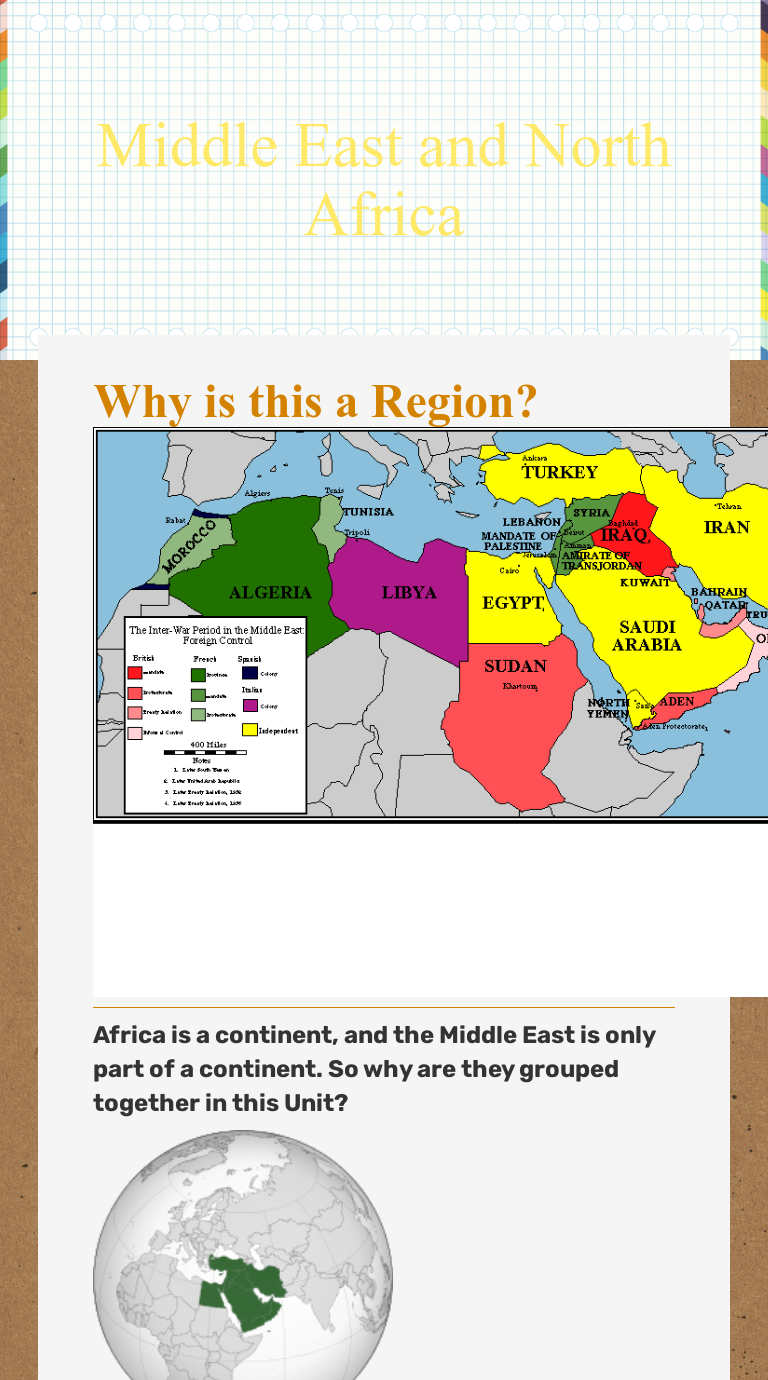 Middle East and North Africa | Interactive Worksheet by Robert Passer ...