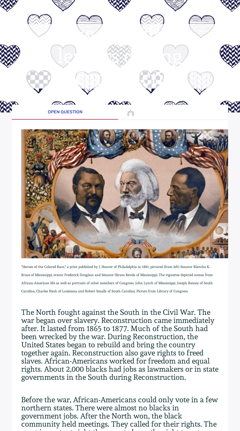 Newsela: Black leaders during Reconstruction | Interactive Worksheet by