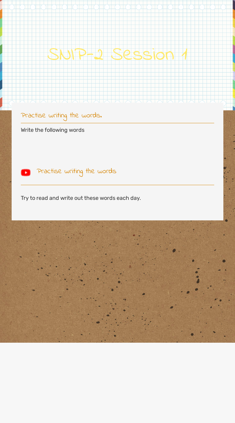 SNIP-2 Session 1 worksheet preview image