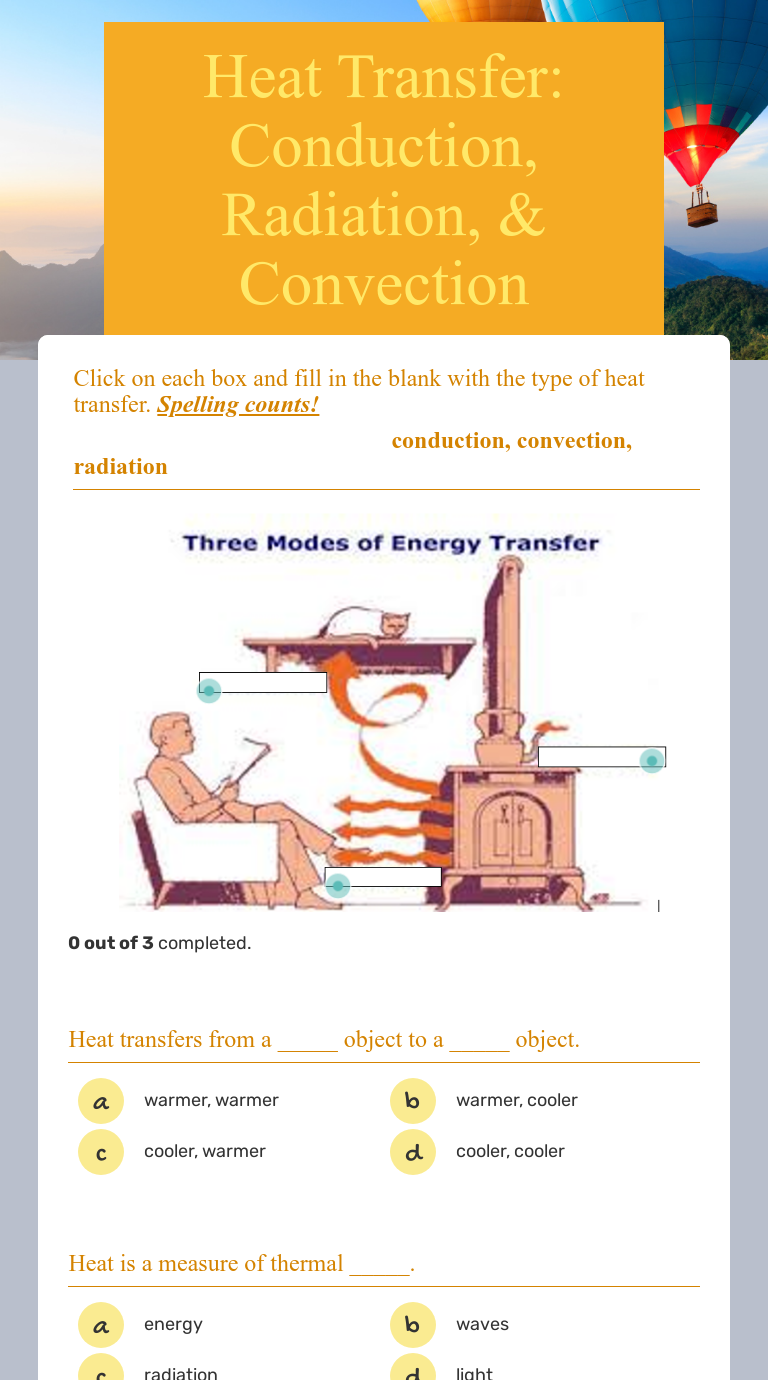 40 conduction convection radiation worksheet answers Worksheet Master