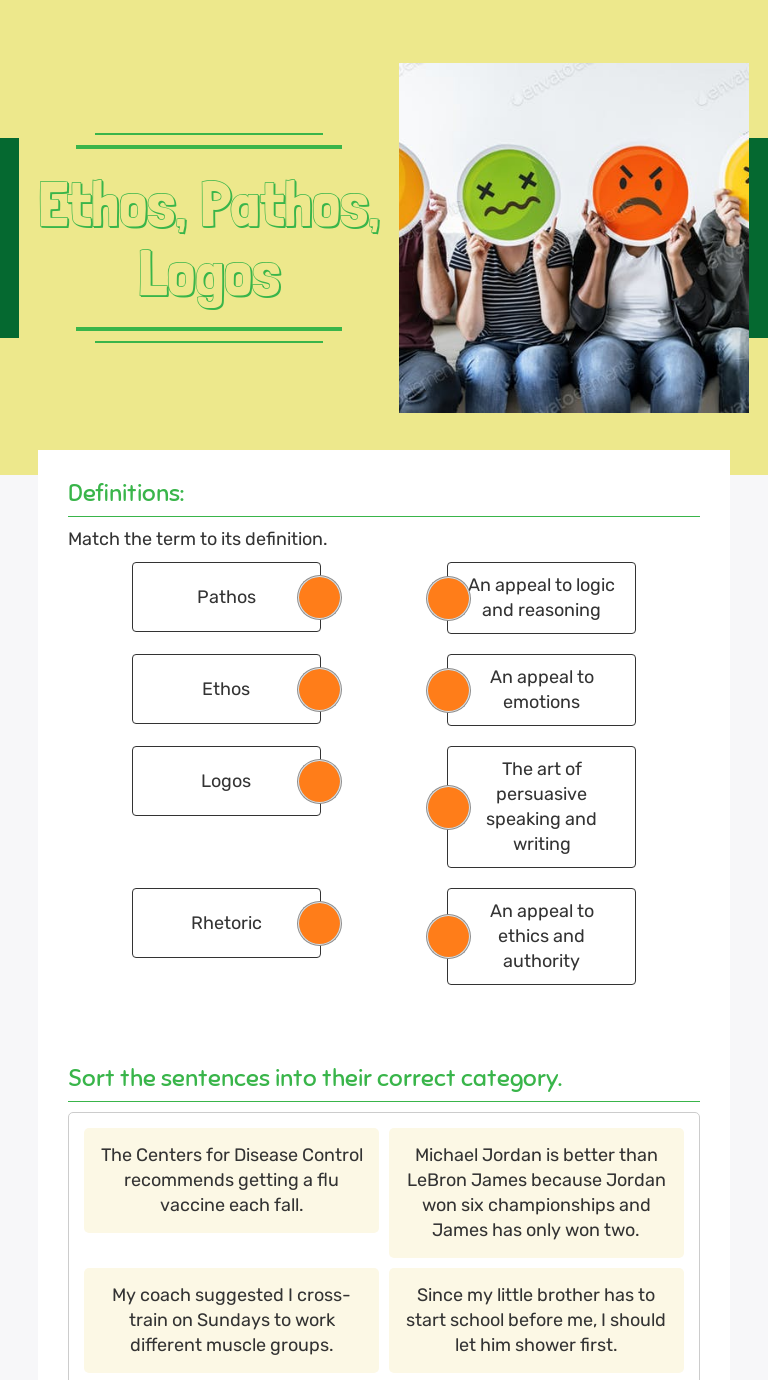 Ethos Pathos Logos Identification Worksheet - Free Worksheets Printable