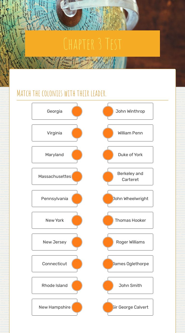 Chapter 3 Test worksheet preview image