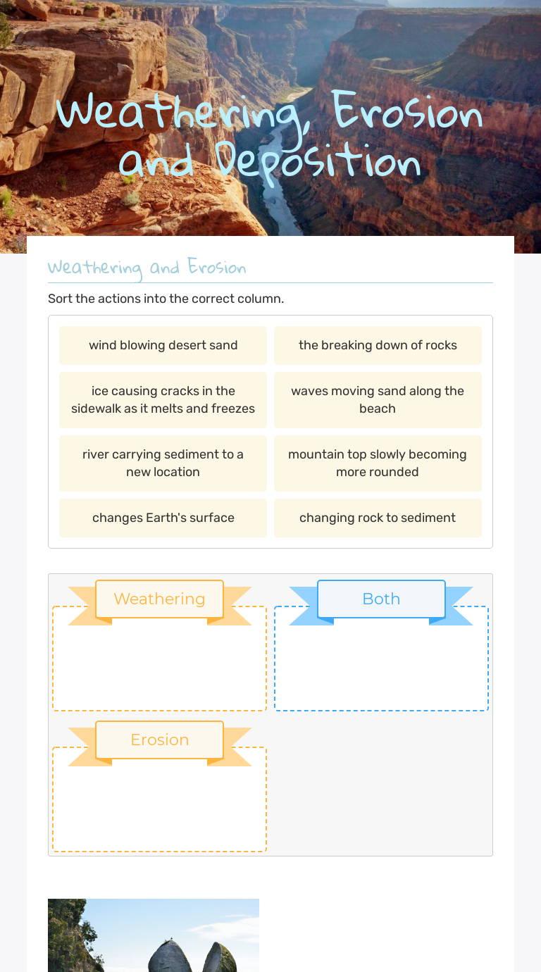worksheet Weathering And Erosion Worksheets worksheet weathering and erosion grass fedjp preview by denise ridgway blended worksheets wizer me