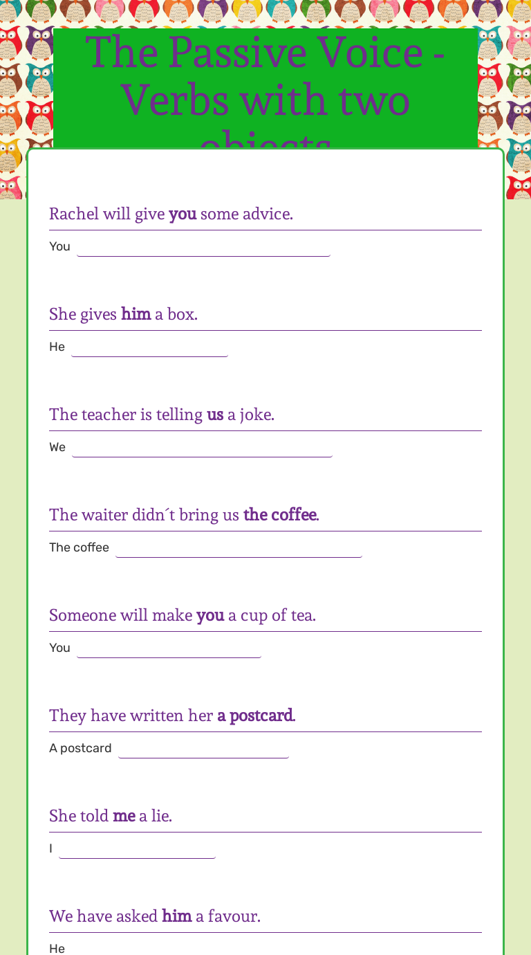 the-passive-voice-verbs-with-two-objects-interactive-worksheet-by