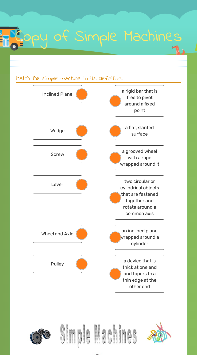 Copy of Simple Machines | Interactive Worksheet by Mike Daugherty