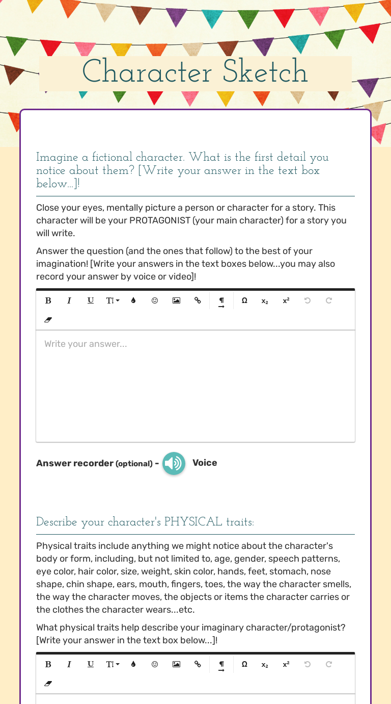 Character Sketch Worksheet : Englishlinx Com Character Analysis ...