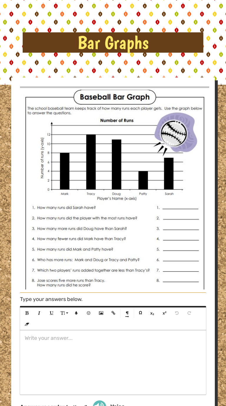 Bar Graphs | Interactive Worksheet by Laura Rodriguez | Wizer.me